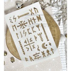 CHOU & FLOWERS POCHOIR RUNE "REVE NORDIQUE"