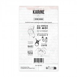 LES ATELIERS DE KARINE "FAMILY" Tampon Clear FUTURE MAMAN
