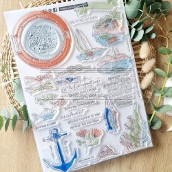 CHOU & FLOWERS TAMPONS CLEAR A4 HUBLOT "REVE AZUR"